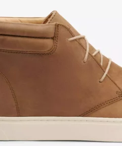 Nisolo Men's Cortez Mid Top Sneaker - Tobacco