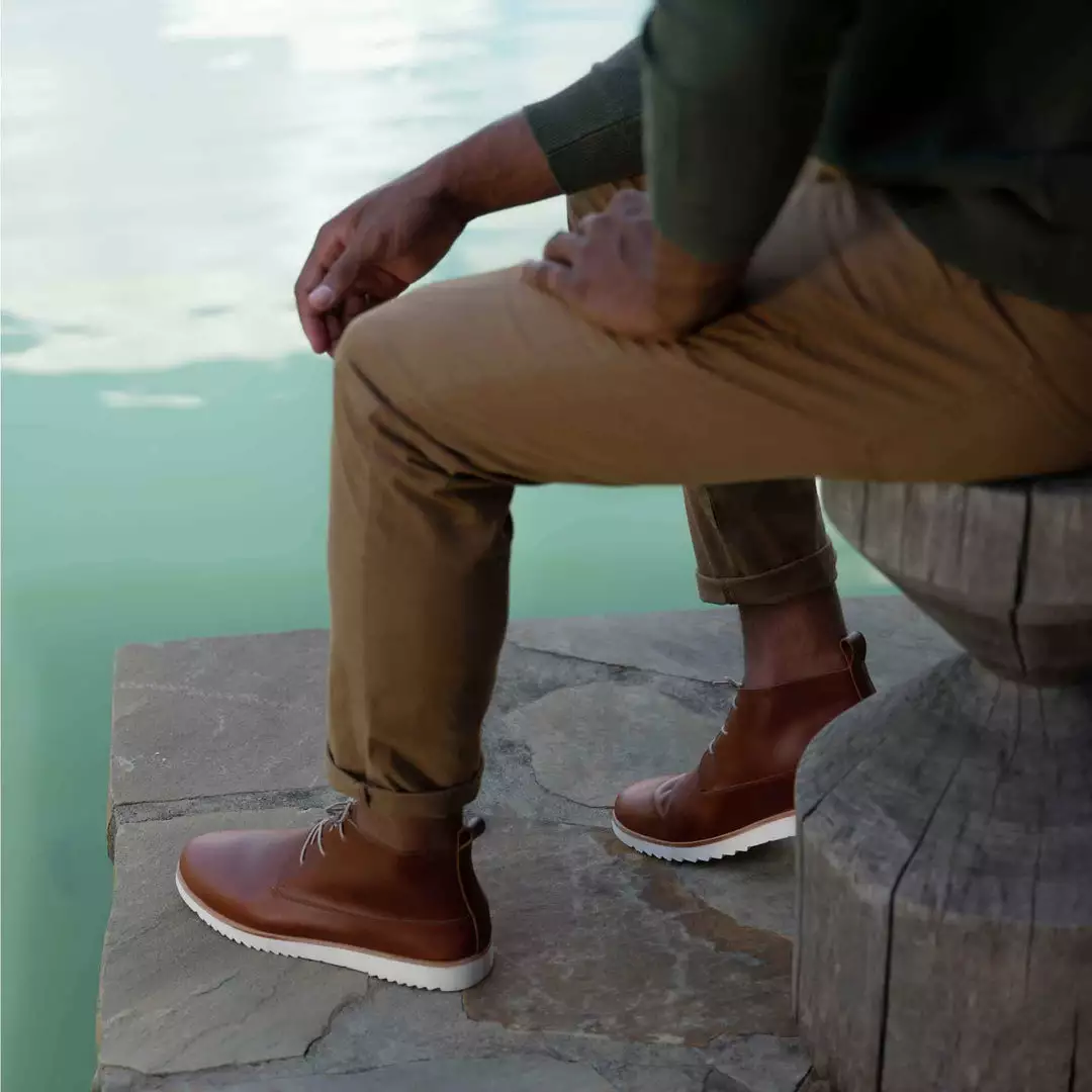 Nisolo Men's Cusco Flex Chukka - Brandy 2 Nisolo Men's Cusco Flex Chukka - Brandy