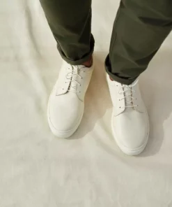 Nisolo Men's Diego Low Top Sneaker - Bone