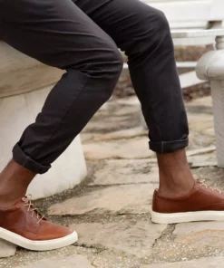 Nisolo Men's Diego Low Top Sneaker - Brandy 13 Nisolo Men's Diego Low Top Sneaker - Brandy