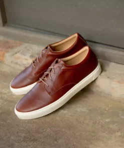 Nisolo Men's Diego Low Top Sneaker - Brandy 15 Nisolo Men's Diego Low Top Sneaker - Brandy