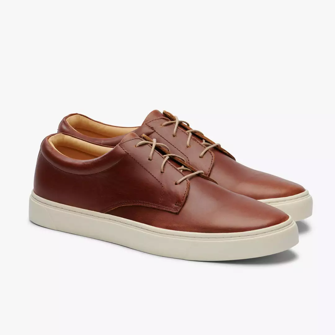 Nisolo Men's Diego Low Top Sneaker - Brandy 1 Nisolo Men's Diego Low Top Sneaker - Brandy