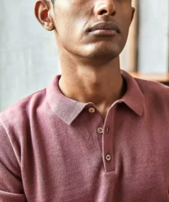 No Nasties Men's Knit Polo Shirt