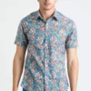 Dushyant Asthana Men's Prat Short Sleeve Shirt - Mughal Floral