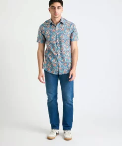 Dushyant Asthana Men's Prat Short Sleeve Shirt - Mughal Floral