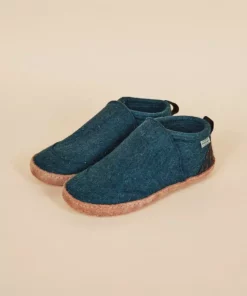 Kyrgies Men's Wool Tengries Slippers - Navy