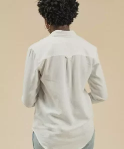 Poplinen Mercedes Upcycled Long Sleeve Linen Shirt