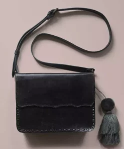 Purse & Clutch Mexican Leather Crossbody - Charcoal Accessories