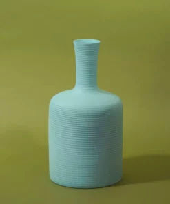 Middle Kingdom Home Goods Cold Mountain Tulip Porcelain Vase - Denim