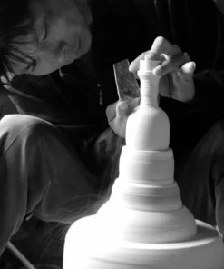 Middle Kingdom Curvy Porcelain Vase 12 Middle Kingdom Curvy Porcelain Vase