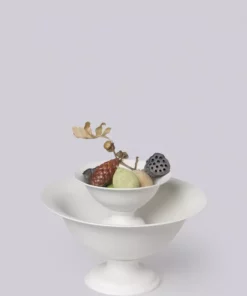 Middle Kingdom Best Sellers Footed Porcelain Vase - Bisque