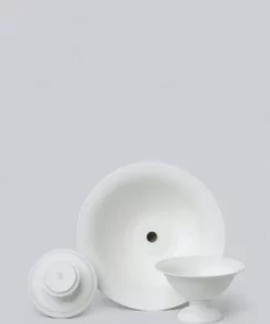 Middle Kingdom Best Sellers Footed Porcelain Vase - Bisque