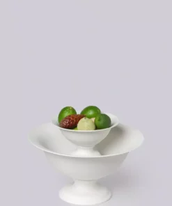 Middle Kingdom Best Sellers Footed Porcelain Vase - Bisque