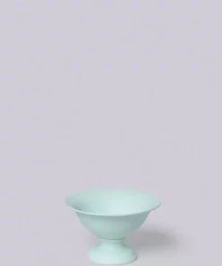 Middle Kingdom Planters + Vases Footed Porcelain Vase - Mint