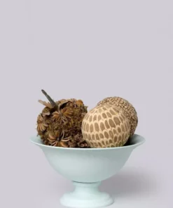 Middle Kingdom Planters + Vases Footed Porcelain Vase - Mint