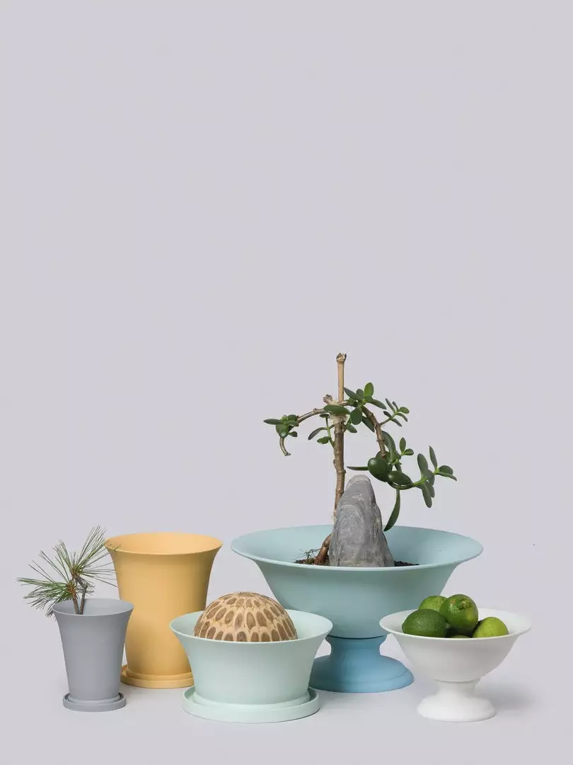 Middle Kingdom Footed Porcelain Vase - Steel Gray Planters + Vases 6 Middle Kingdom Footed Porcelain Vase - Steel Gray Planters + Vases