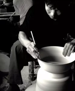 Middle Kingdom Footed Porcelain Vase - Steel Gray Planters + Vases 15 Middle Kingdom Footed Porcelain Vase - Steel Gray Planters + Vases