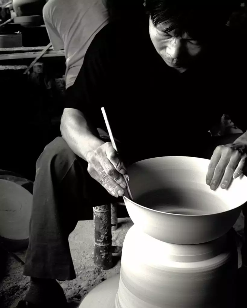 Middle Kingdom Footed Porcelain Vase - Steel Gray Planters + Vases 8 Middle Kingdom Footed Porcelain Vase - Steel Gray Planters + Vases