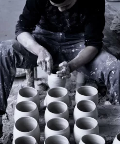 Middle Kingdom Home Goods Glossy Jade Ring Porcelain Vase