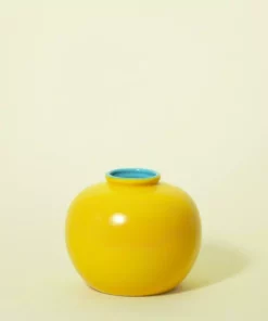 Middle Kingdom Home Goods Glossy Jade Ring Porcelain Vase