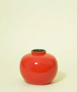 Middle Kingdom Home Goods Glossy Jade Ring Porcelain Vase