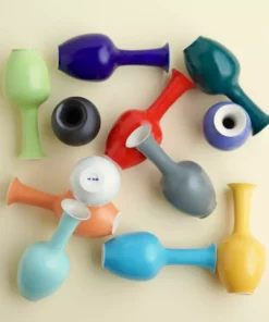 Middle Kingdom Glossy Mini Porcelain Vase 8 BIPOC Owned