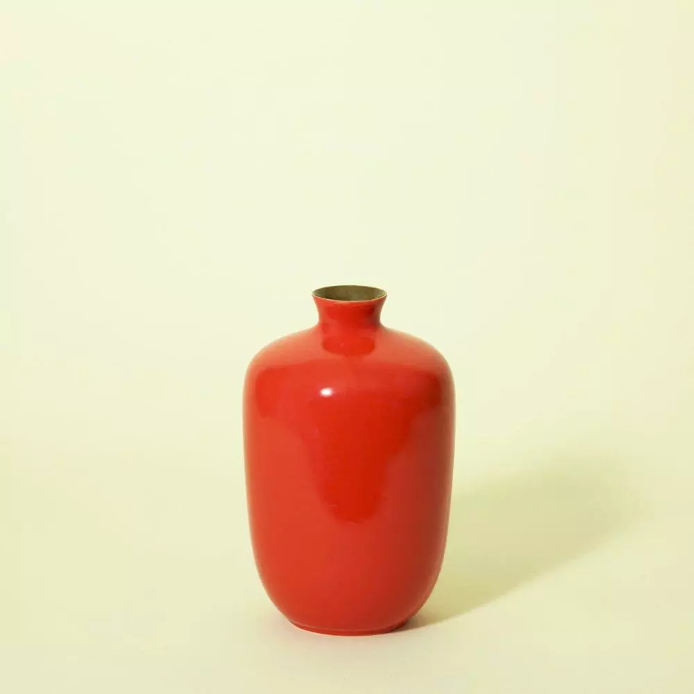 Middle Kingdom BIPOC Owned Glossy Small Plum Porcelain Vase 5 Middle Kingdom BIPOC Owned Glossy Small Plum Porcelain Vase