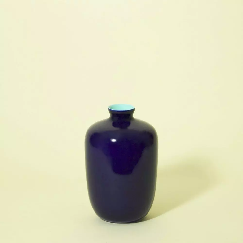 Middle Kingdom BIPOC Owned Glossy Small Plum Porcelain Vase 3 Middle Kingdom BIPOC Owned Glossy Small Plum Porcelain Vase