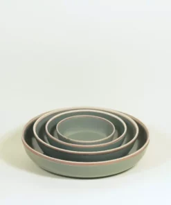 Middle Kingdom Hermit Porcelain Bowl - Steel Grey BIPOC Owned