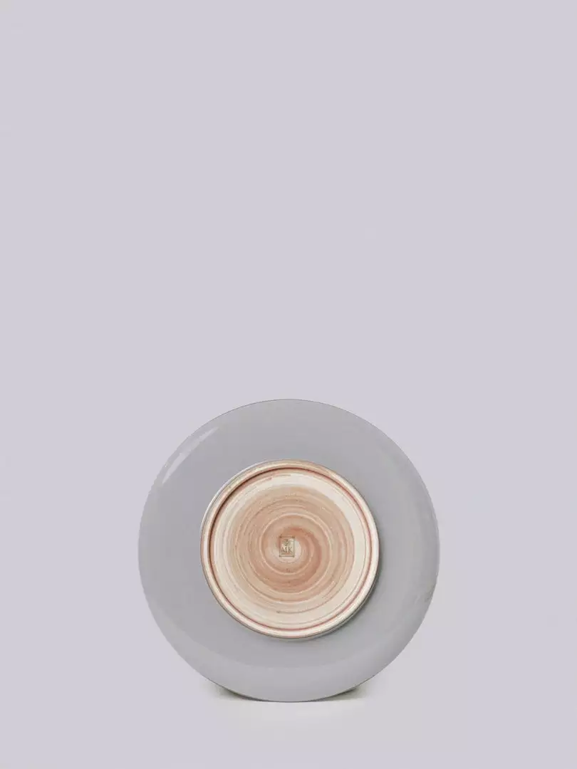 Middle Kingdom Hermit Porcelain Plate - Steel Grey Kitchen + Dining 2 Middle Kingdom Hermit Porcelain Plate - Steel Grey Kitchen + Dining