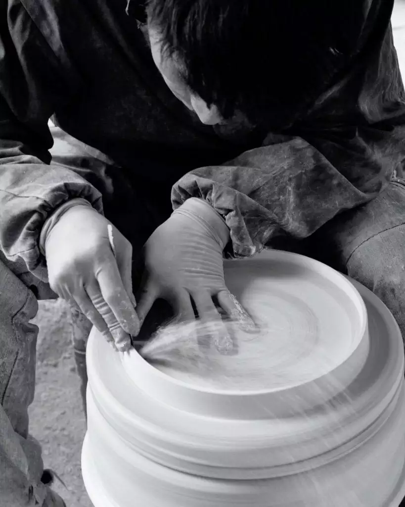 Middle Kingdom Home Goods Memphis Monk Porcelain Vase 3 Middle Kingdom Home Goods Memphis Monk Porcelain Vase