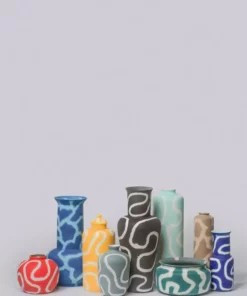 Middle Kingdom Memphis Small Plum Porcelain Vase Best Sellers