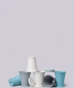 Middle Kingdom Minimus Conical Porcelain Pot 6 Middle Kingdom Minimus Conical Porcelain Pot