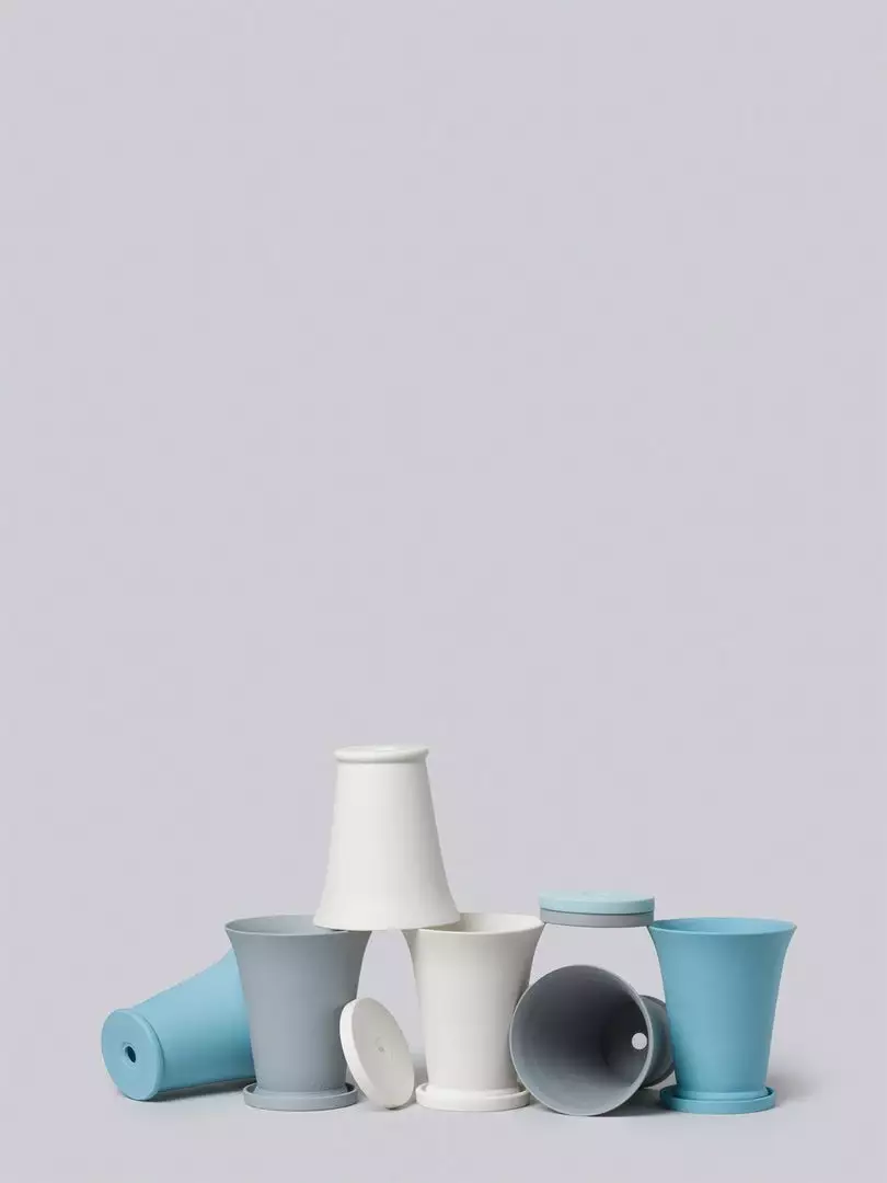 Middle Kingdom Minimus Conical Porcelain Pot 3 Middle Kingdom Minimus Conical Porcelain Pot