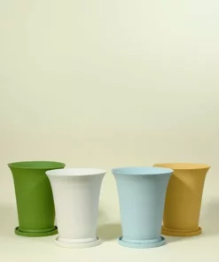 Middle Kingdom BIPOC Owned Piccolo Porcelain Conical Pot - Denim