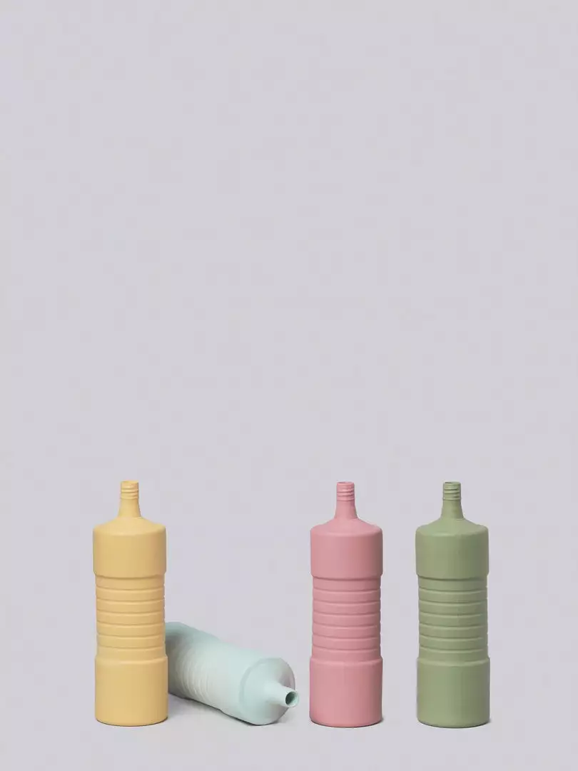 Middle Kingdom Ribbed Porcelain Vase Home Goods 3 Middle Kingdom Ribbed Porcelain Vase Home Goods