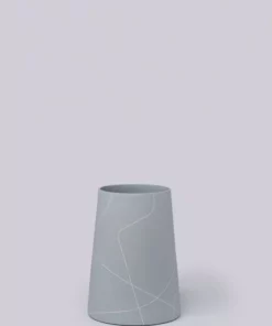 Middle Kingdom Home Goods Tall Wide Porcelain Cone - Ash