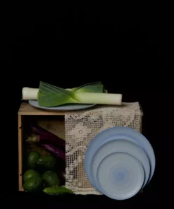 Middle Kingdom Porcelain Wash Ware Plate - Cornflower Kitchen + Dining