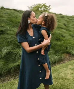 Mien Kids' Kinship Wrap Jumper - Rich Teal