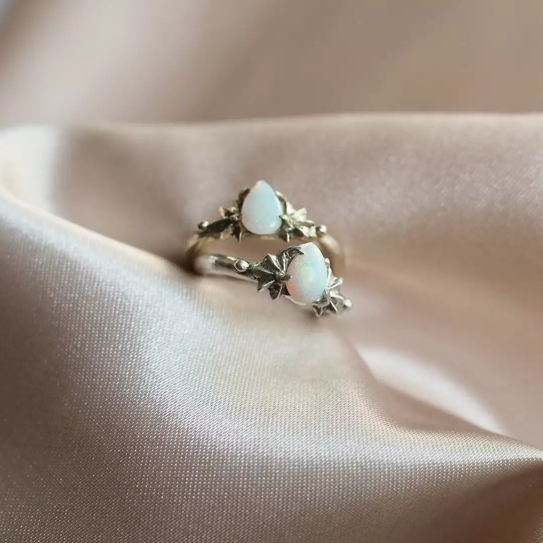 Iron Oxide Milky Way Teardrop Ring Jewelry 3 Iron Oxide Milky Way Teardrop Ring Jewelry