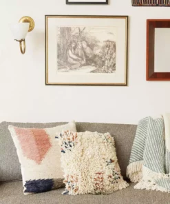 Minna Antigua Wool Shag Throw Pillow Handcrafted 7 Minna Antigua Wool Shag Throw Pillow Handcrafted