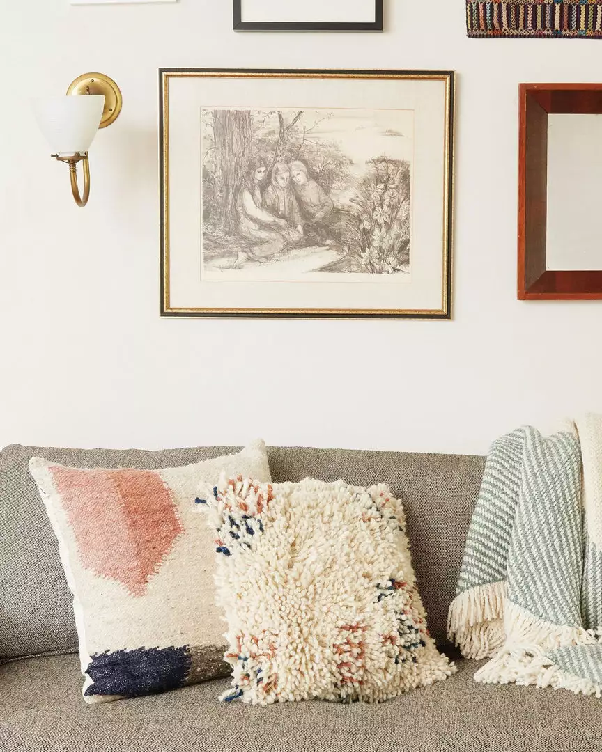 Minna Antigua Wool Shag Throw Pillow Handcrafted 4 Minna Antigua Wool Shag Throw Pillow Handcrafted