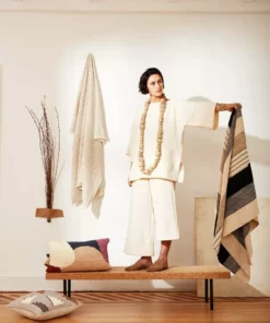 Minna Handcrafted Basket Alpaca Throw Blanket - Camel 8 Minna Handcrafted Basket Alpaca Throw Blanket - Camel