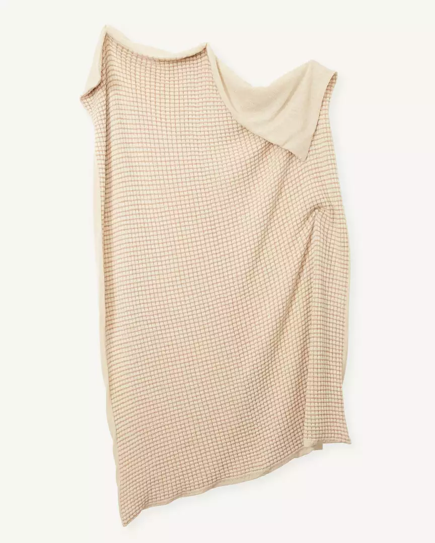 Minna Handcrafted Basket Alpaca Throw Blanket - Camel 2 Minna Handcrafted Basket Alpaca Throw Blanket - Camel