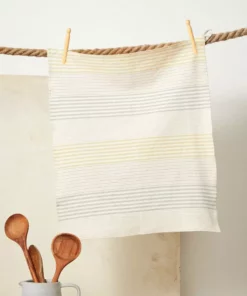 Minna Handcrafted Dandelion Stripe Towel