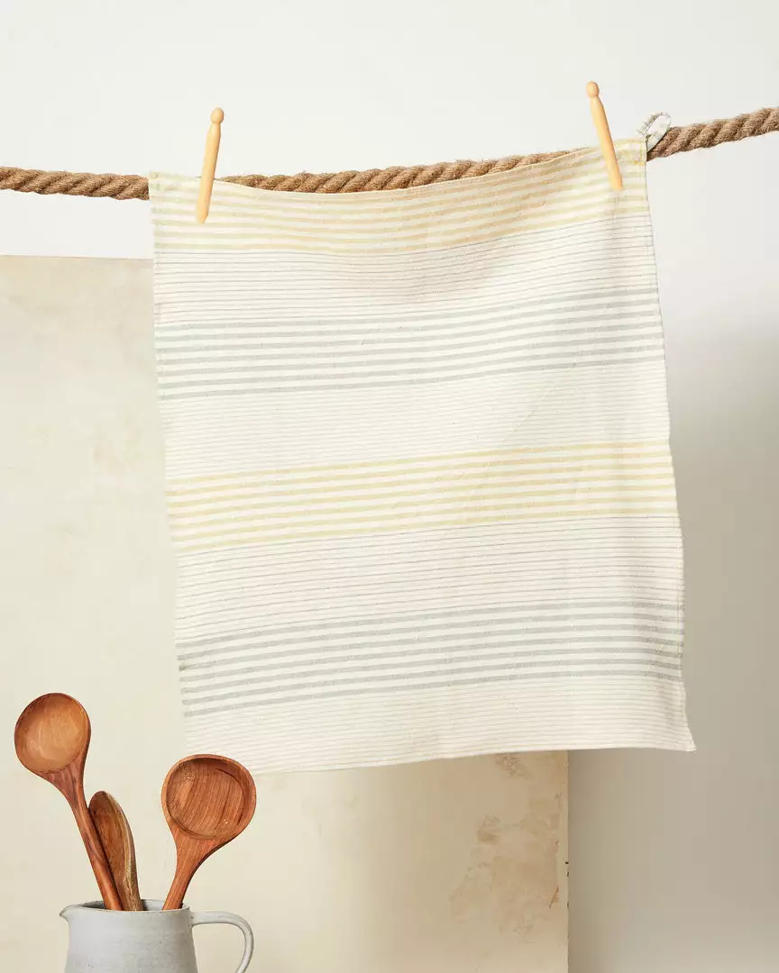 Minna Handcrafted Dandelion Stripe Towel 1 Minna Handcrafted Dandelion Stripe Towel