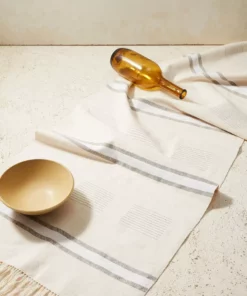 Minna Dash Table Runner - Neutral Kitchen + Dining