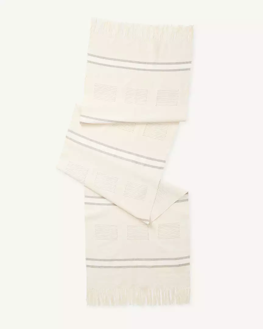 Minna Dash Table Runner - Neutral Kitchen + Dining 2 Minna Dash Table Runner - Neutral Kitchen + Dining