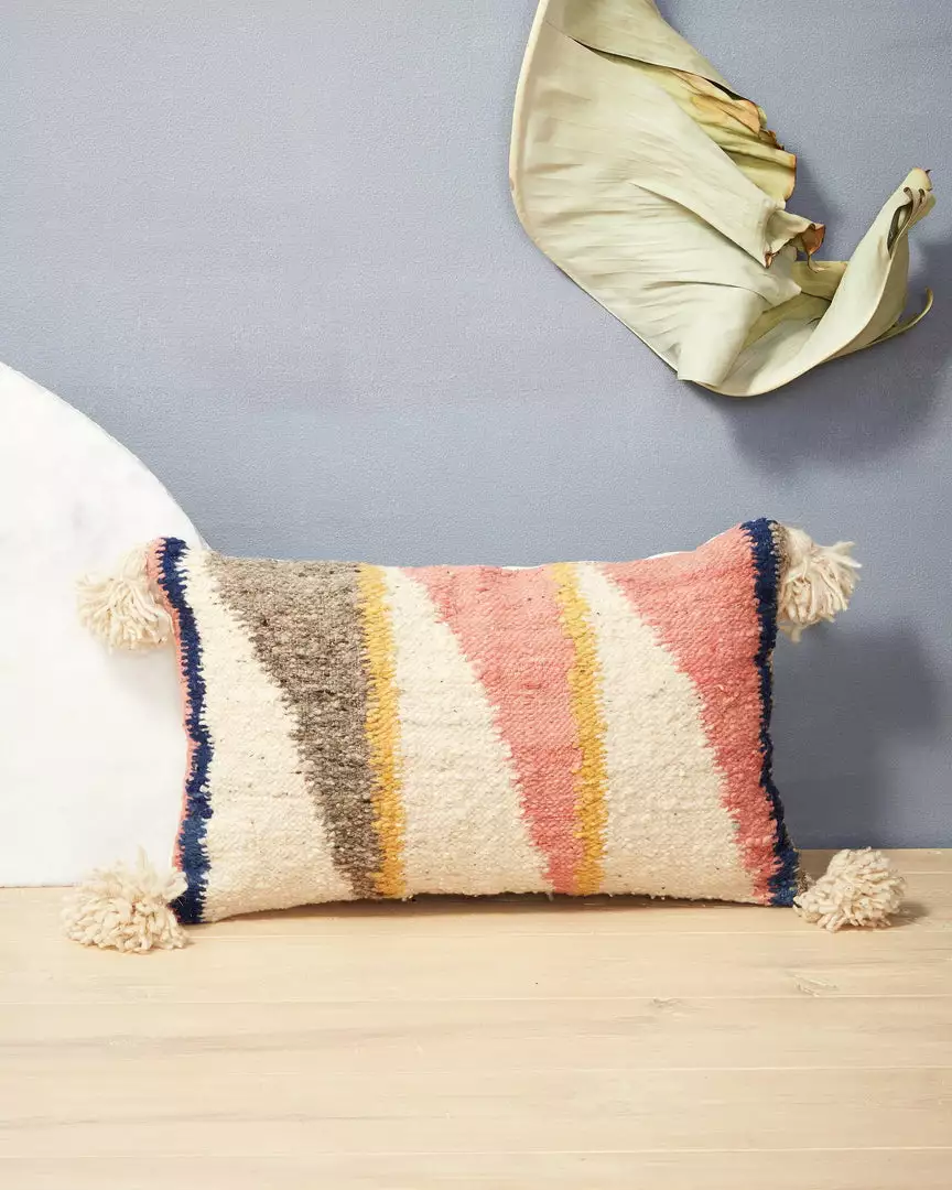Minna Diagonal Pillow - Original Handcrafted 1 Minna Diagonal Pillow - Original Handcrafted