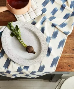 Minna Handcrafted Ikat Table Runner - Indigo